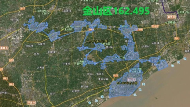 上海16个区面积排名最新，上海各区建城区面积及常住人口