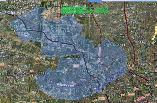 上海16个区面积排名最新，上海各区建城区面积及常住人口