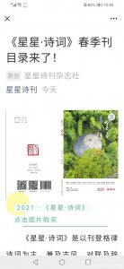 ​星星诗刊投稿平台（征稿稿费20元行）