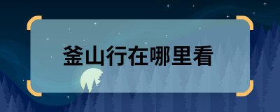 ​釜山行在哪里看 釜山行哪里可以看