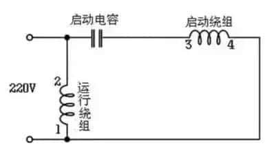 单相交流电机电容接线图（单相电机电容怎么接线）