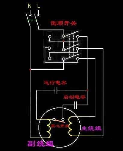 单相交流电机电容接线图（单相电机电容怎么接线）