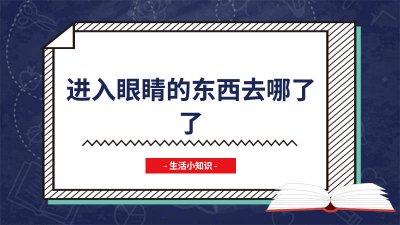 ​进入眼睛的东西去哪了了英语 进入眼睛的东西都到哪里去了