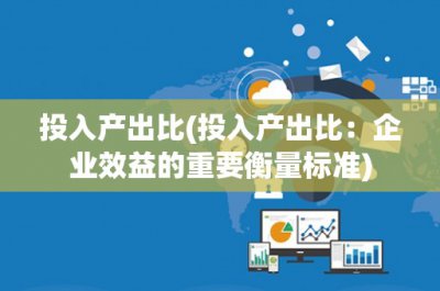 ​投入产出比(投入产出比：企业效益的重要衡量标准)