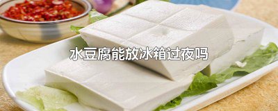 ​水豆腐能放冰箱过夜吗还能吃吗 豆腐放冰箱可以过夜吗