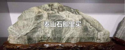 ​怎么能买到真正的泰山石 到底哪里有卖泰山石真的