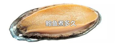 ​新鲜鲍鱼煮多久不硬 新鲜鲍鱼煮多久就熟