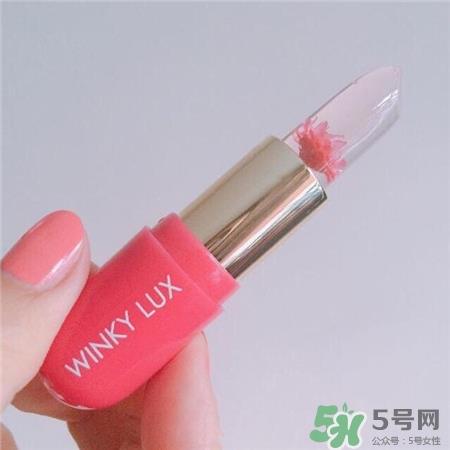 winky lux变色花瓣唇膏色号 winky lux花蕊渐变唇膏试色