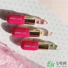 winky lux变色花瓣唇膏色号 winky lux花蕊渐变唇膏试色