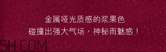 雅诗兰黛倾慕哑光唇膏430金属浆果色试色