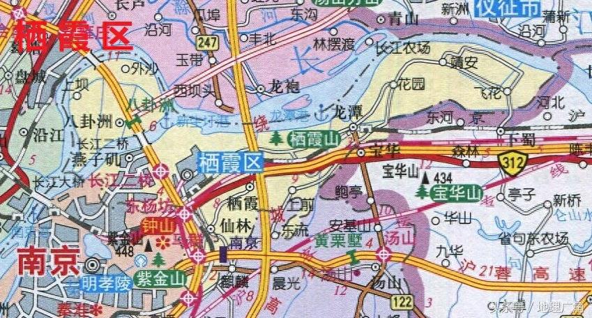 江苏省南京市行政区划地图（含各区GDP）