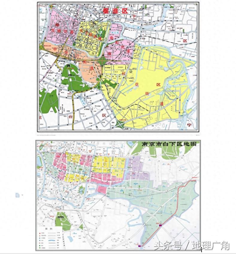 江苏省南京市行政区划地图（含各区GDP）