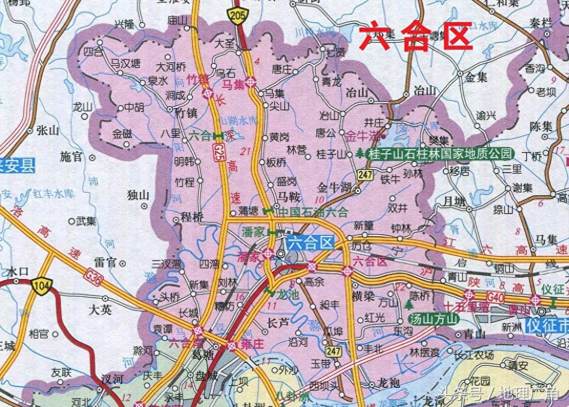 江苏省南京市行政区划地图（含各区GDP）