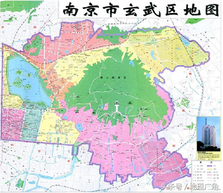 江苏省南京市行政区划地图（含各区GDP）