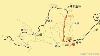 ​陕西段“沿黄公路”景区景点分布图